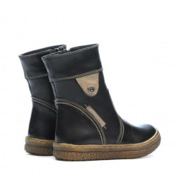 Ghete copii mici 34c negru+aramiu
