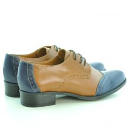 Pantofi casual dama 691 maro+indigo