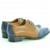 Pantofi casual dama 691 maro+indigo