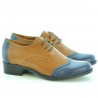 Pantofi casual dama 691 maro+indigo