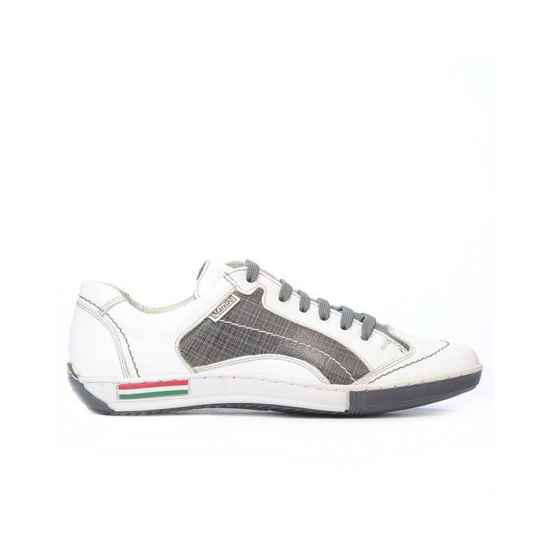 Pantofi sport adolescenti 307 crep alb+gri