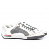 Pantofi sport adolescenti 307 crep alb+gri