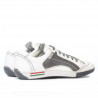 Pantofi sport adolescenti 307 crep alb+gri