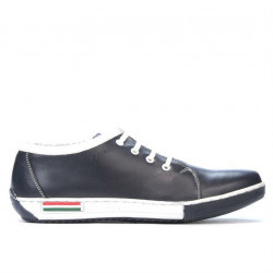 Pantofi sport adolescenti 309 indigo+alb