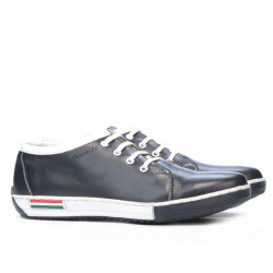 Pantofi sport adolescenti 309 indigo+alb