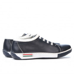 Pantofi sport adolescenti 309 indigo+alb