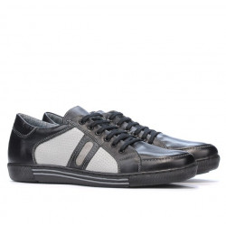 Pantofi sport adolescenti 310 negru+gri