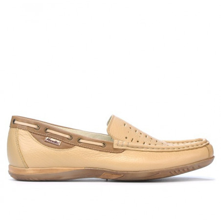 Mocasini 719p bej perforat