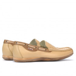 Mocasini 719p bej perforat