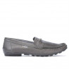 Mocasini barbati 737p gri perforat