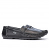 Mocasini barbati 737p negru perforat