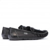 Mocasini barbati 737p negru perforat