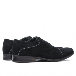 Pantofi casual / eleganti barbati 738 negru velur 