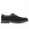 Pantofi casual barbati 739 negru velur