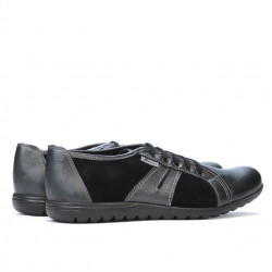 Pantofi sport barbati 748 gri petrol combinat