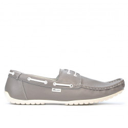 Mocasini barbati 778 gri+alb