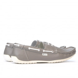 Mocasini barbati 778 gri+alb