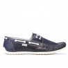 Mocasini barbati 778 indigo+alb