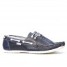 Mocasini barbati 778 indigo+alb