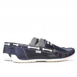 Mocasini barbati 778 indigo+alb