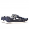 Mocasini barbati 778 indigo+alb
