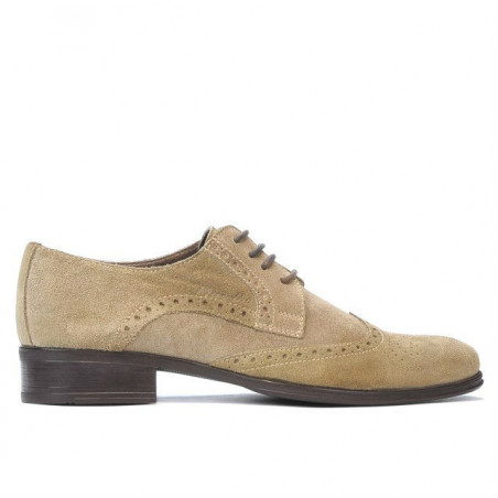 Pantofi casual barbati 783 nisip velur