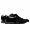 Pantofi eleganti 796 negru velur combinat