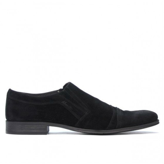 Pantofi eleganti barbati 796m negru velur