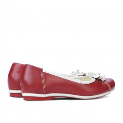 Pantofi copii 129 rosu+alb