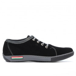 Pantofi sport adolescenti 309 negru velur