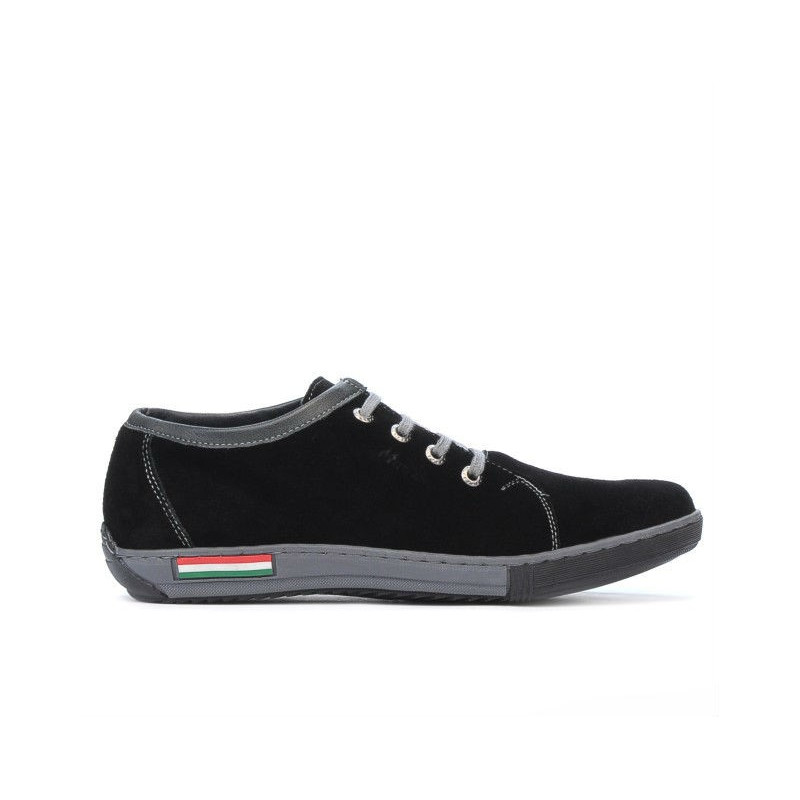 Pantofi sport adolescenti 309 negru velur