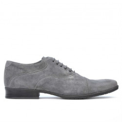 Pantofi casual / eleganti barbati 738 gri velur 
