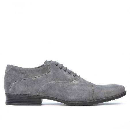 Pantofi casual / eleganti barbati 738 gri velur 
