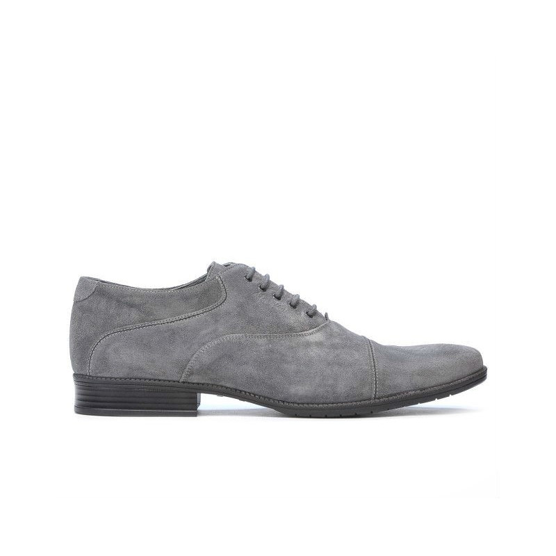Pantofi casual / eleganti barbati 738 gri velur 