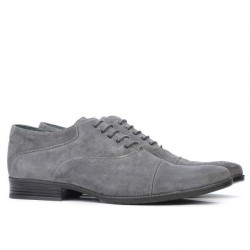Pantofi casual / eleganti barbati 738 gri velur 