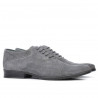Pantofi casual / eleganti barbati 738 gri velur 