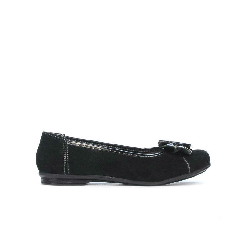 Pantofi copii 129 negru velur