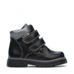 Ghete copii mici 37c negru+argintiu