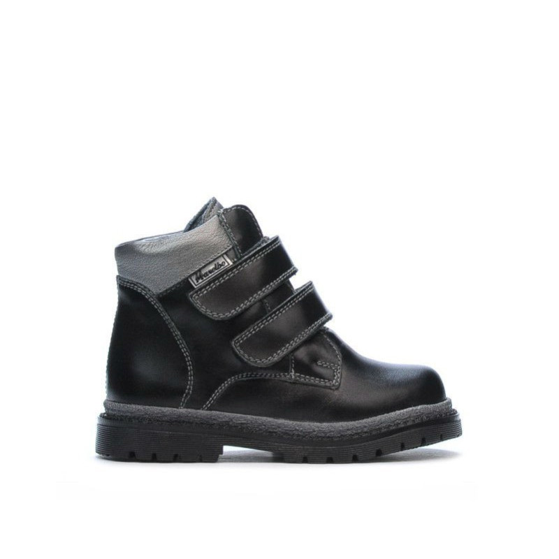 Ghete copii mici 37c negru+argintiu