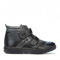 Ghete copii 3207-1 negru+gri