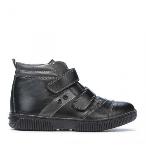Ghete copii 3207-1 negru+gri Ghete copii 3207-1 negru+gri
