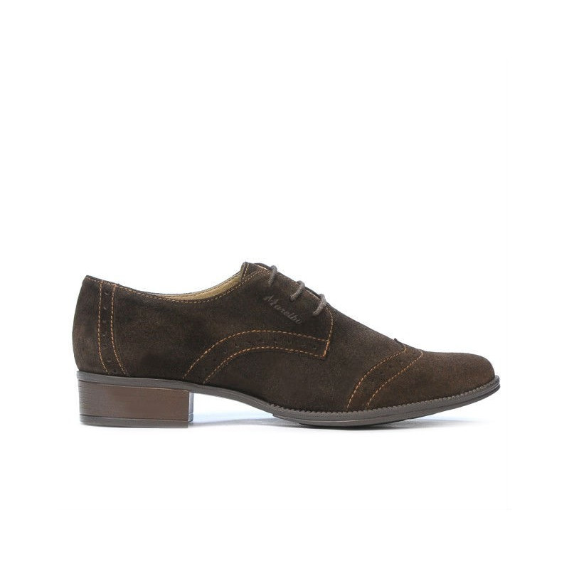 Pantofi casual dama 691 cafe velur