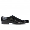 Pantofi eleganti 796m lac negru combinat