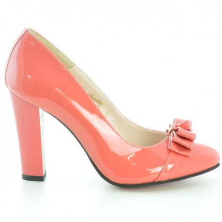 Pantofi eleganti dama 1226 lac rosu corai