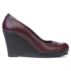Pantofi casual dama 177 bordo 