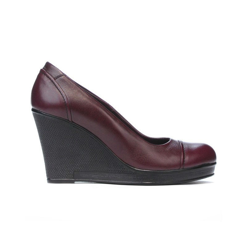 Pantofi casual dama 177 bordo 