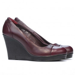 Pantofi casual dama 177 bordo 