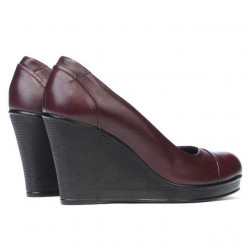 Pantofi casual dama 177 bordo 