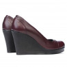 Pantofi casual dama 177 bordo 