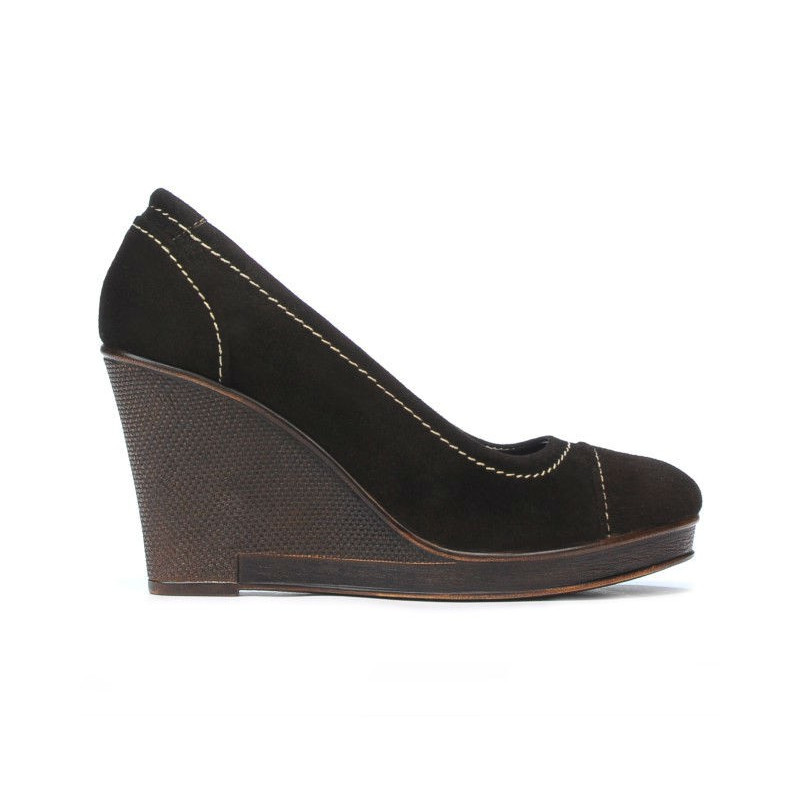 Pantofi casual dama 177 cafe velur
